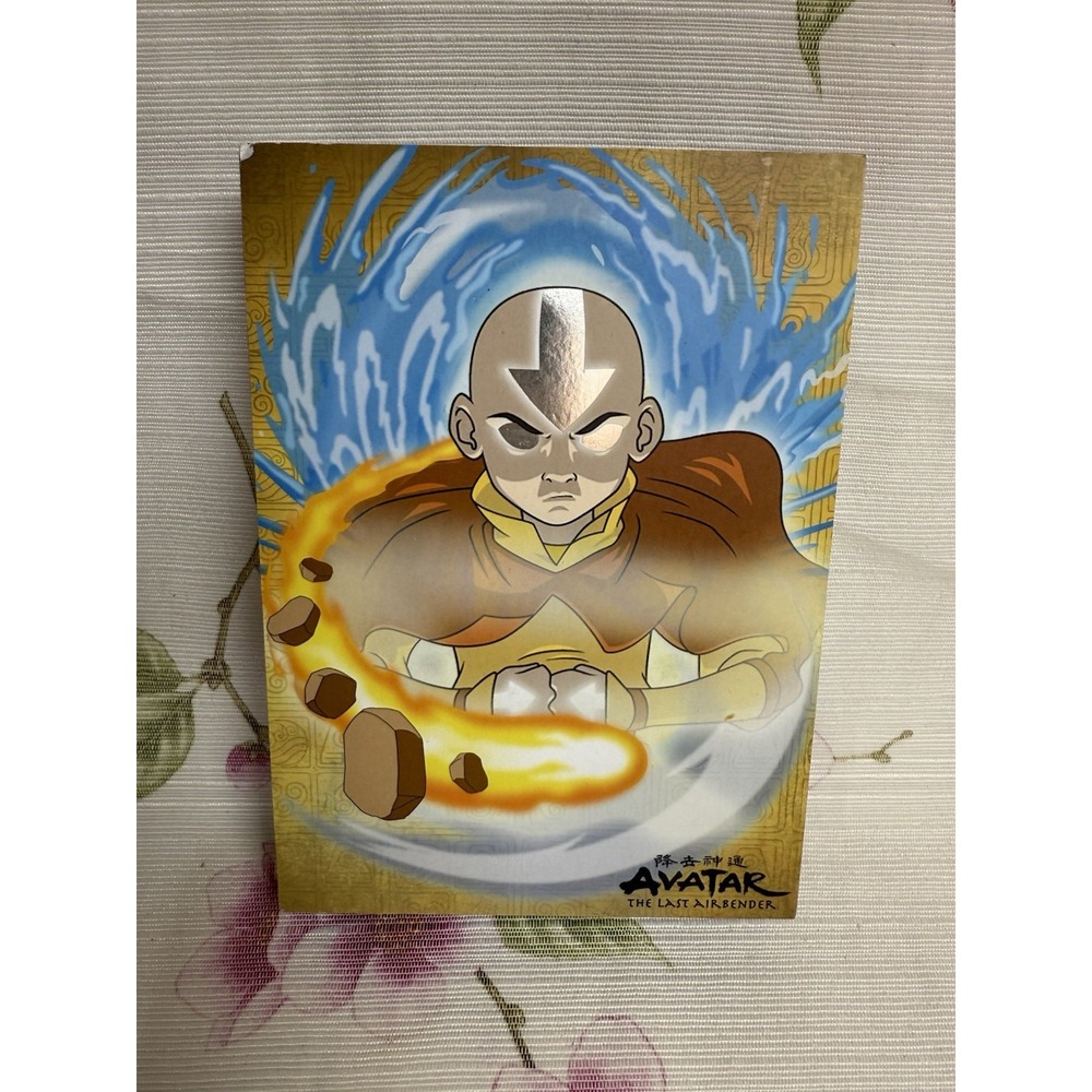 Avatar The Last Airbender Aang Elements 5x7 Wall Art Shadow Box Silver Buffalo